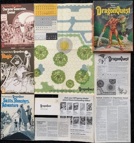 絶版☆伝説のTRPG☆DragonQuest(ドラゴンクエスト)☆SPI社☆初版☆完全