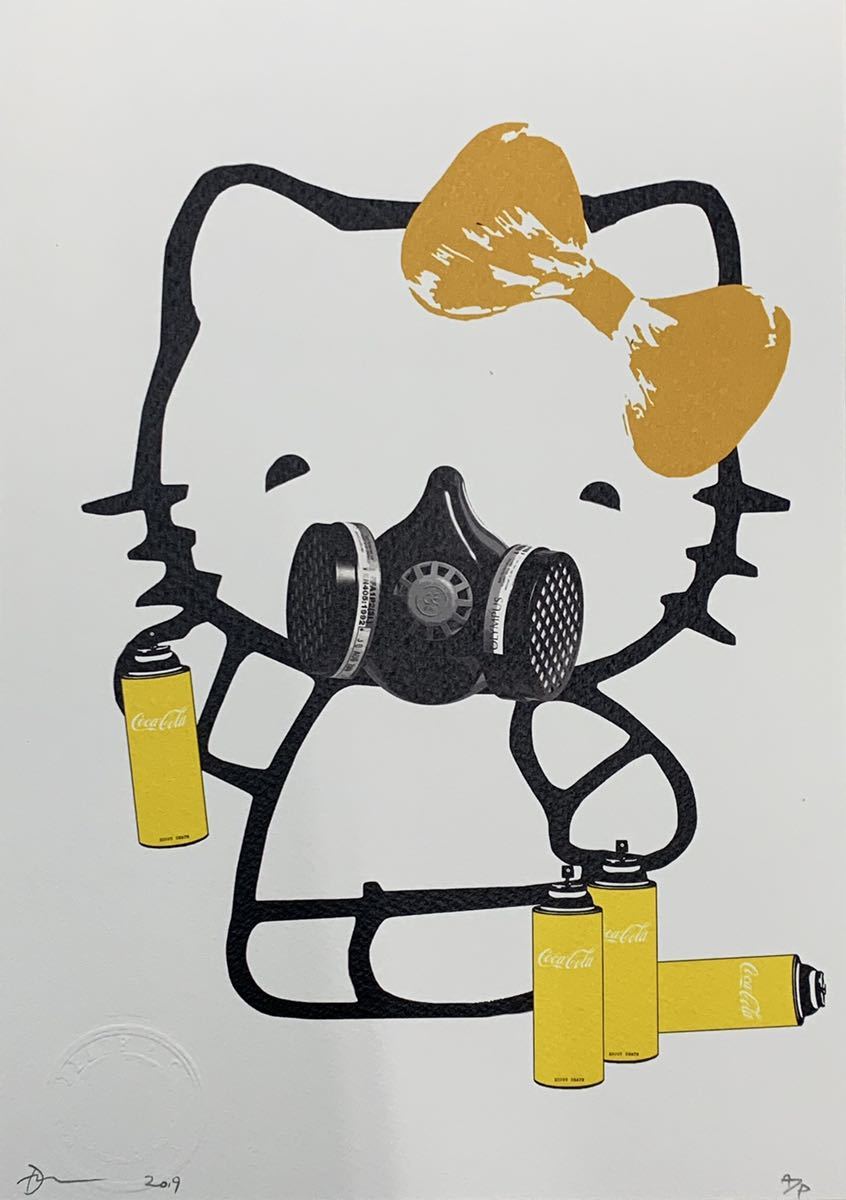 DEATH NYC アートポスター　現代アート　　サンリオ　キティちゃん DEATH NYC アートポスター 現代アート キティちゃん SANRIO
