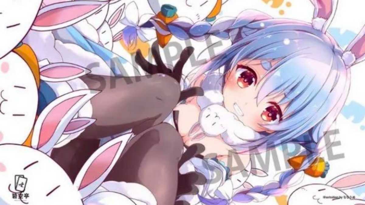 ホロライブ 兎田ぺこら ジャンプ 跳ね ミッドナイトブルー プレイマット ホロライブ 兎田ぺこら プレイマット - メルカリ