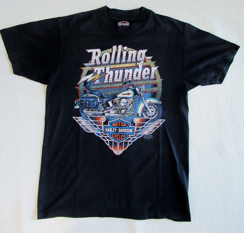 即決 90s ビンテージ ハーレー・ダビッドソン アメリカ製 Tシャツ 3D