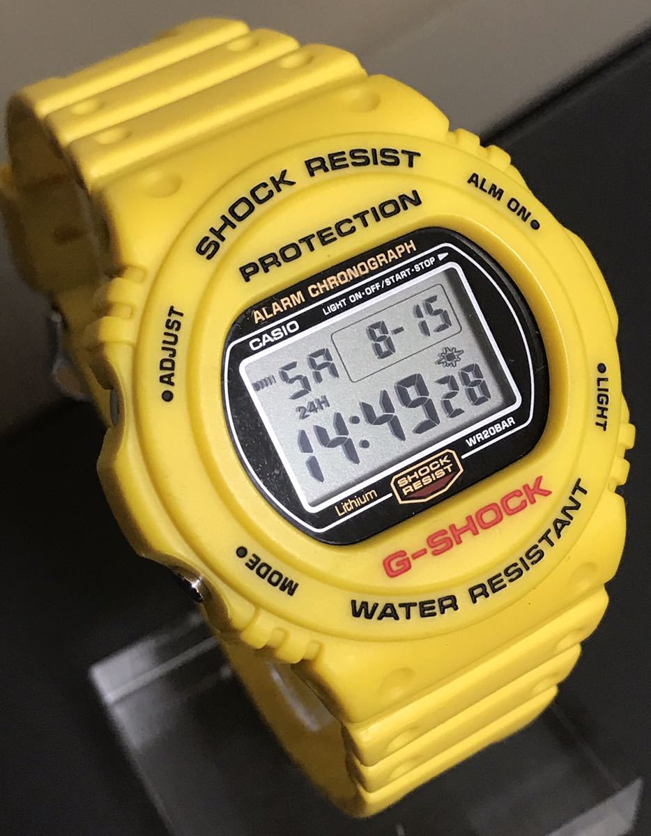 美品 CASIO G-SHOCK DW-5700Y-9JF スティング 初期丸型復刻モデル 限定
