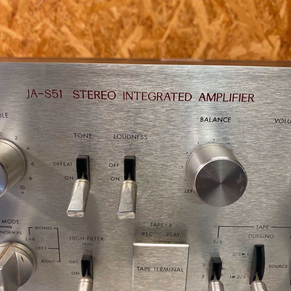 日本製 レトロ Victor ビクター JA-S51 プリメインアンプ 110W