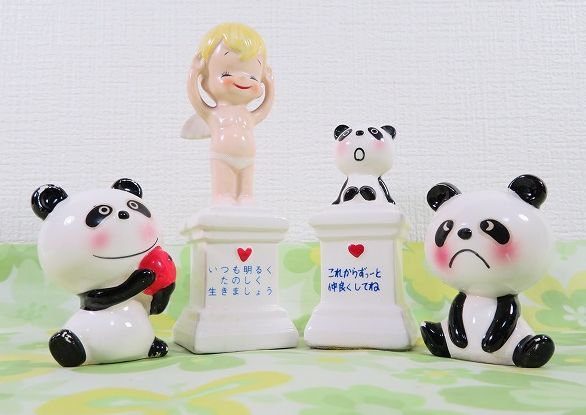 昭和レトロポップ 内藤ルネ パンダ 貯金箱