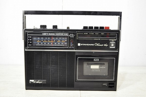 ジャンク□STANDARD スタンダード ラジカセ カセット レコーダー KR