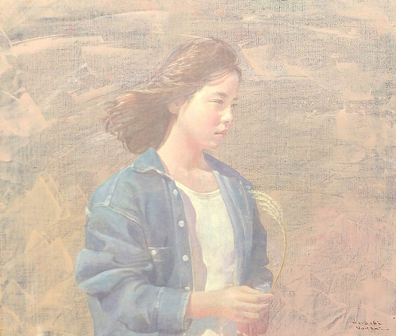 GLC】魚谷洋 「秋の陽に」 ◇一枚の絵取扱・油彩10号 百貨店個展多