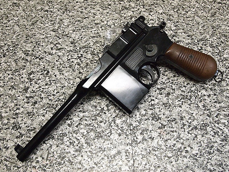 フジミモーゼルM712固定ガスガン 木製グリップ！完全可動品！超美品