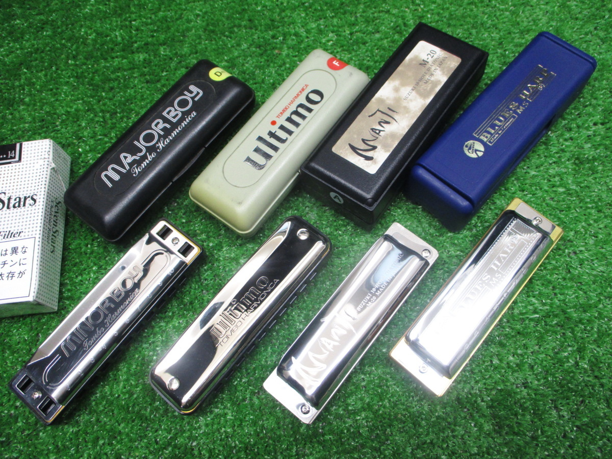 MAJOR BOY & ULTIMO ブルースハープ ハーモニカ7本セット トンボ