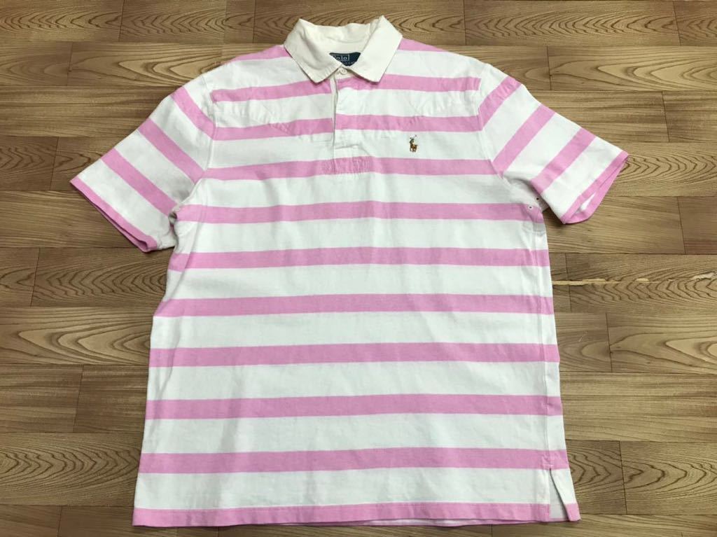 衝撃の最安値 Polo By Ralph Lauren ラルフローレンポロ メンズ半袖ラガーポロシャツ L 180 100a サイズ表記 ホワイト ピンク ボーダー の落札情報詳細 ヤフオク落札価格情報 オークフリー スマートフォン版