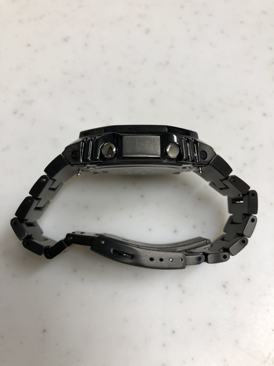 カシオ G-SHOCK GA-2100 ブラック メタル カスタムベゼル& ベルト