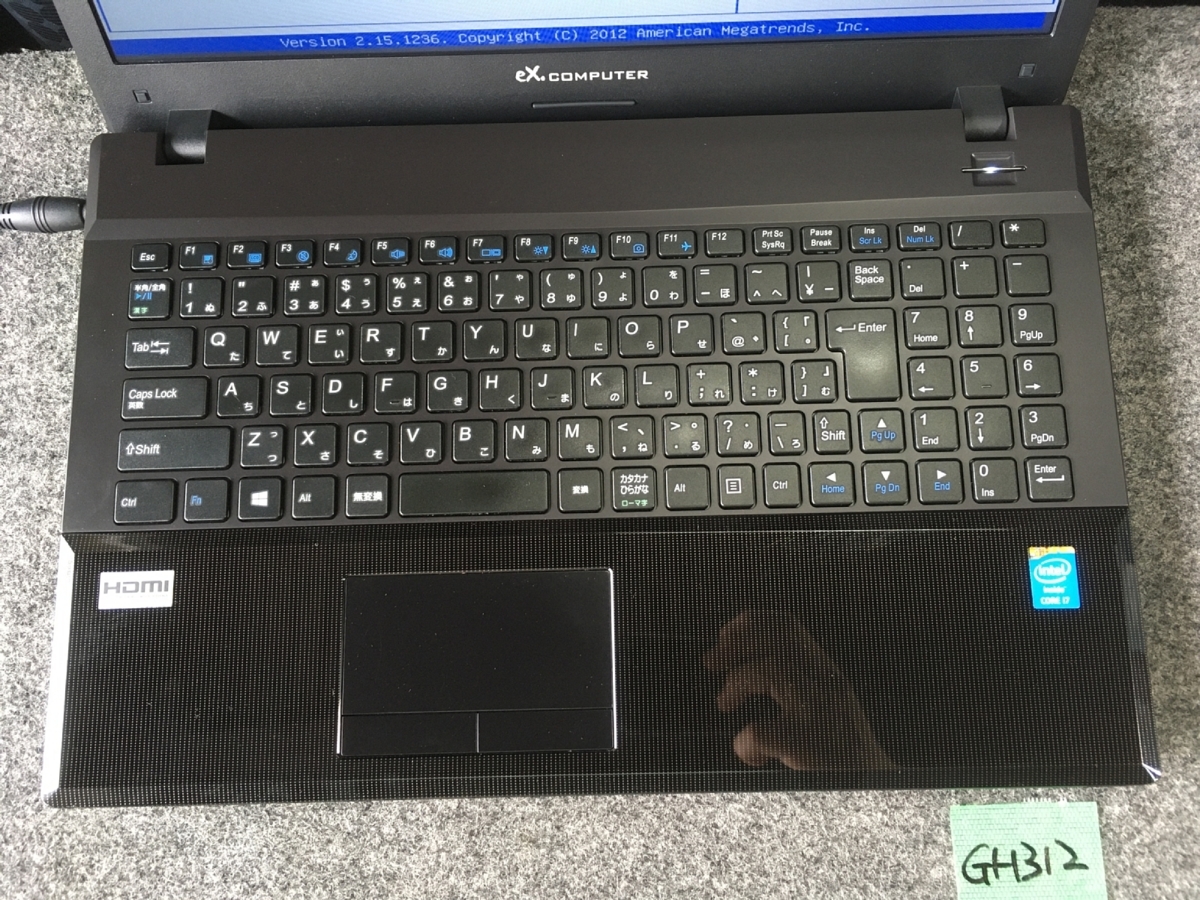送1000円】ジャンク TSUKUMO ex.Computer N1500J-721 Corei7-4712MQ