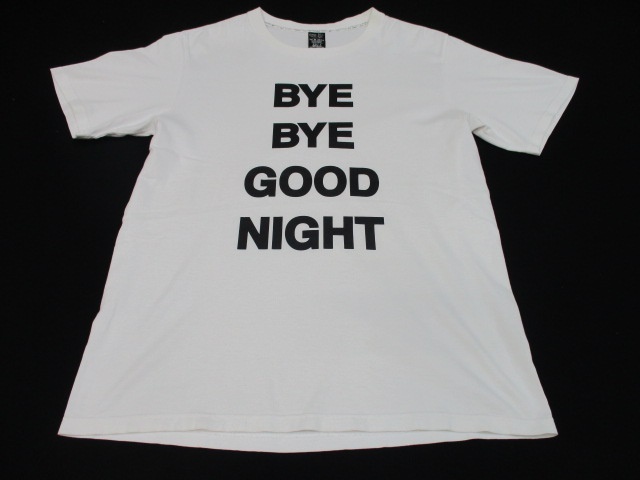 Number (N)ine BYE BYE GOOD NIGHT TEE white size 4 ナンバーナイン