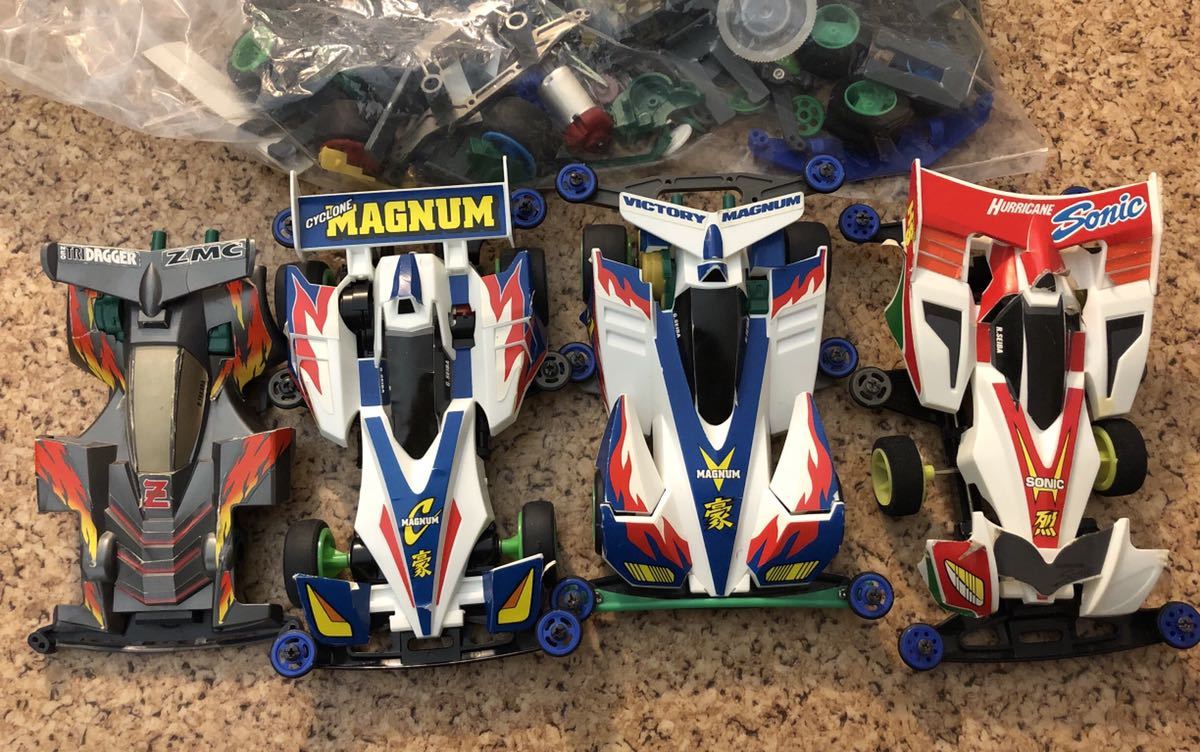 ミニ四駆二次元塗装ハリケーンソニックサイクロンマグナム