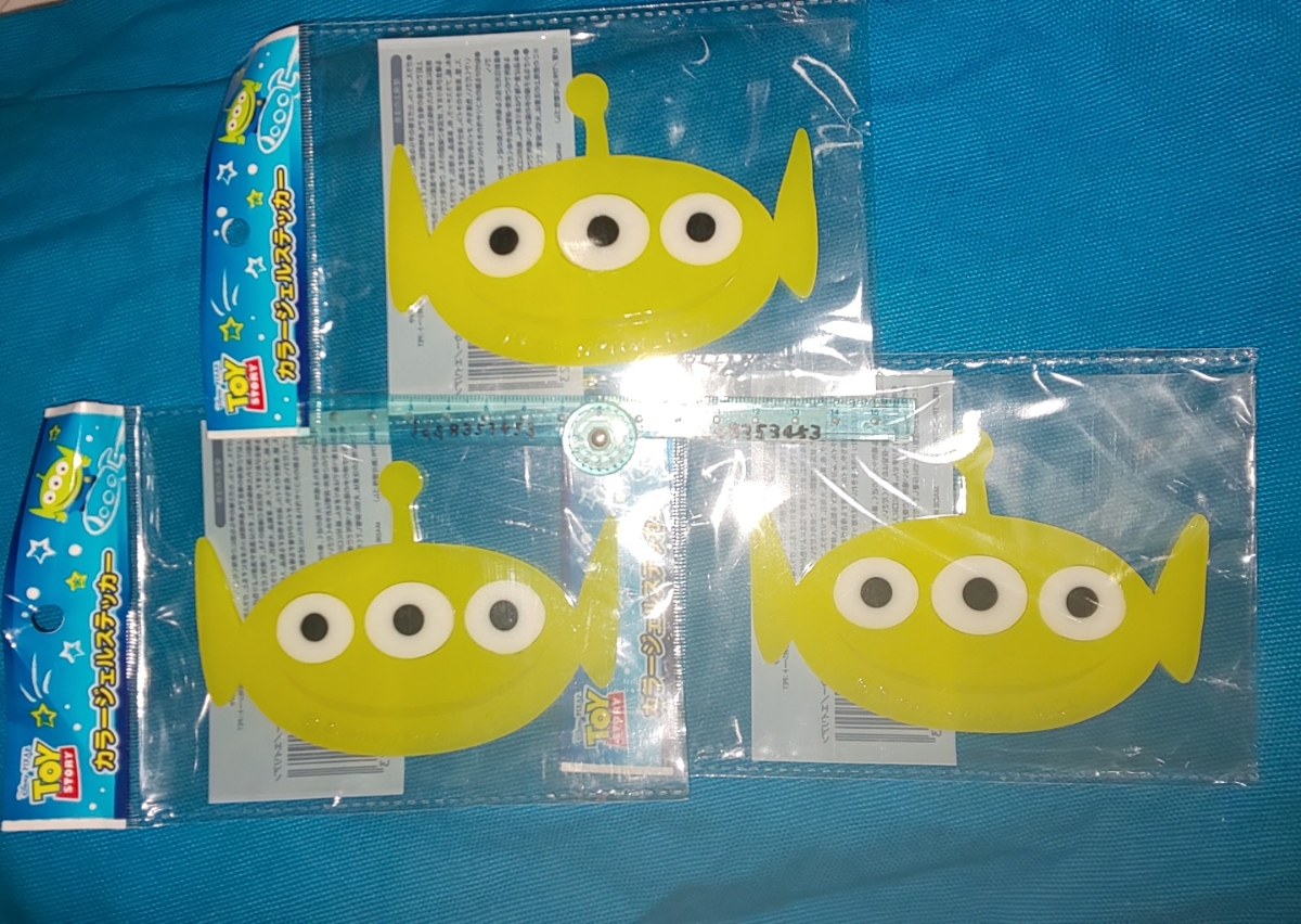 買物 Pixar Toystory トイストーリー Lgm リトルグリーンメン パーティ飾りデコ エイリアン カラージェルステッカー
