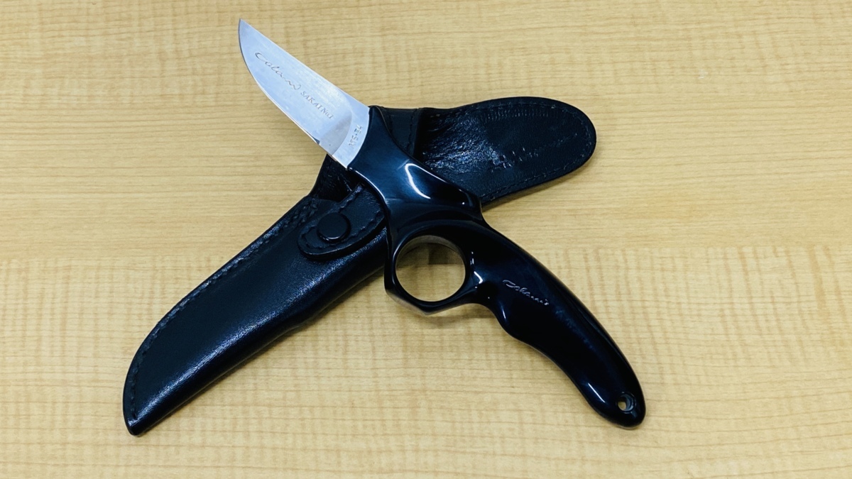 ●ルイジ・コラーニ ナイフ 「Colani SAKAI No.1」専用シース デッドストック コラーニ・サカイ ペーパーナイフ ルイジ・コラーニ Luigi Colani