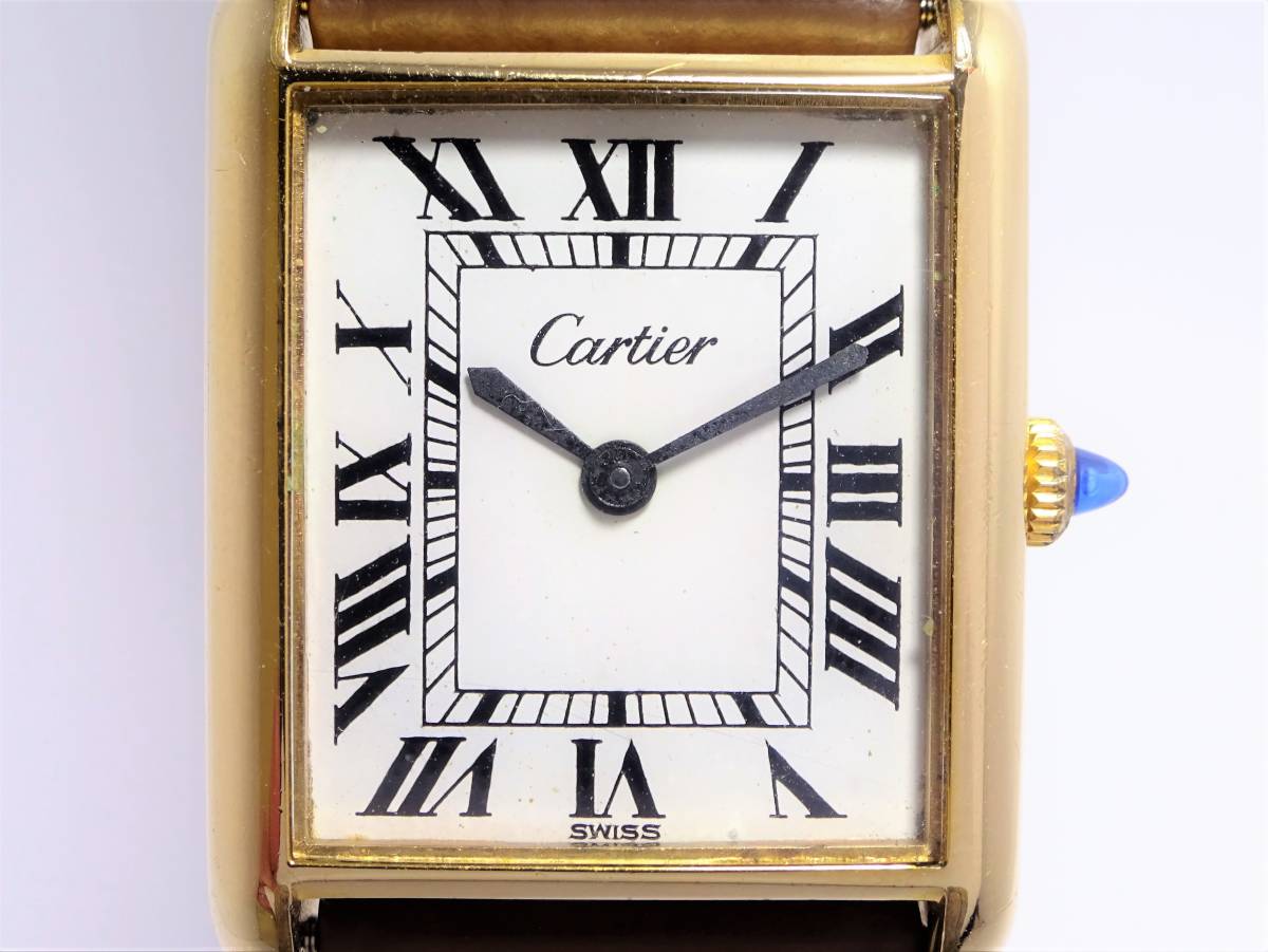 Cartier カルティエ マストタンク Cal 2512 1搭載 裏蓋機械画像有 レディース 手巻き ホワイトローマ 新品ブレス 時計 Czrgw7021 の落札情報詳細 ヤフオク落札価格情報 オークフリー スマートフォン版