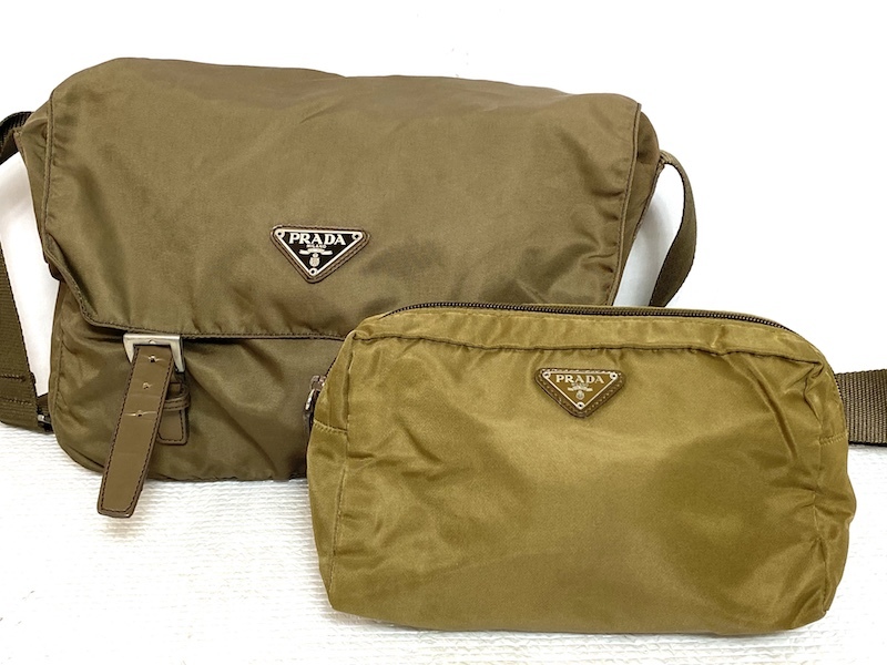 1円 Prada プラダ ナイロン ショルダーバック ポーチ ブラウン系 レディース メンズ の落札情報詳細 ヤフオク落札価格情報 オークフリー スマートフォン版