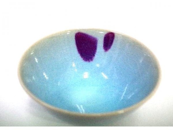 【佳香】岩坂直 月山鼓窯 鈞窯水指 共箱 栞 茶道具 本物保証