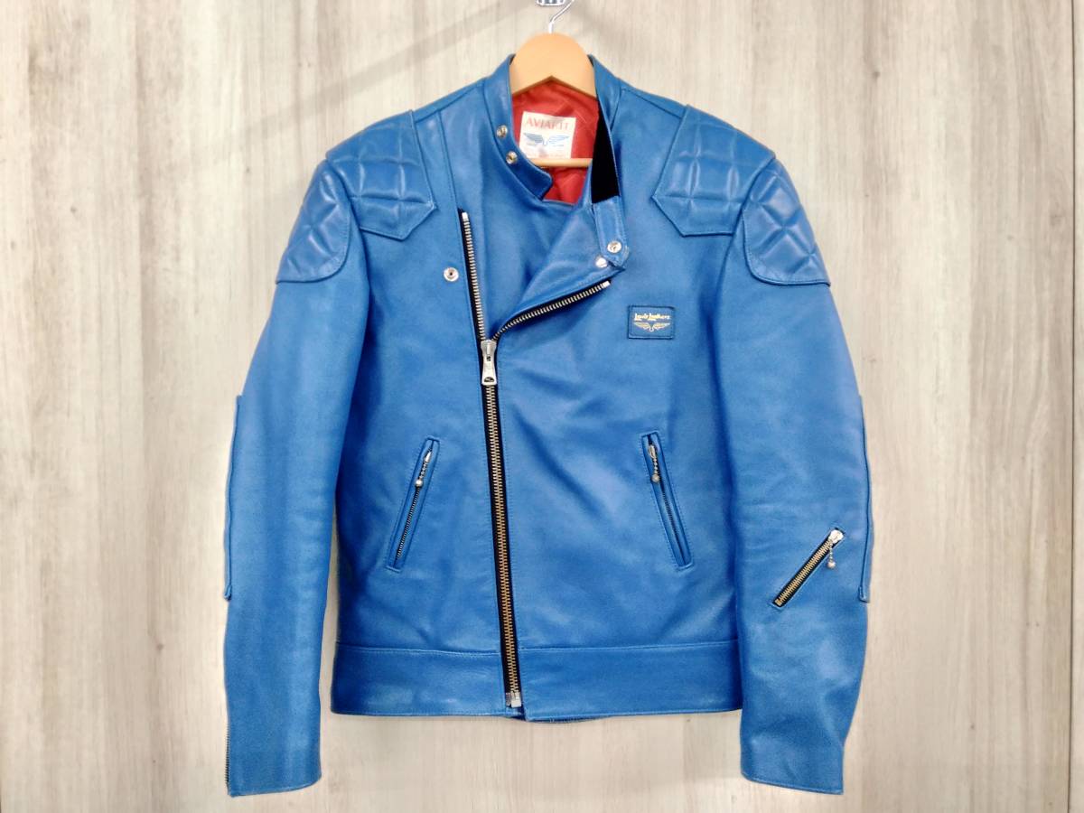 ルイスレザースーパーモンザ ブルー カウハイド 36 SUPER MONZA