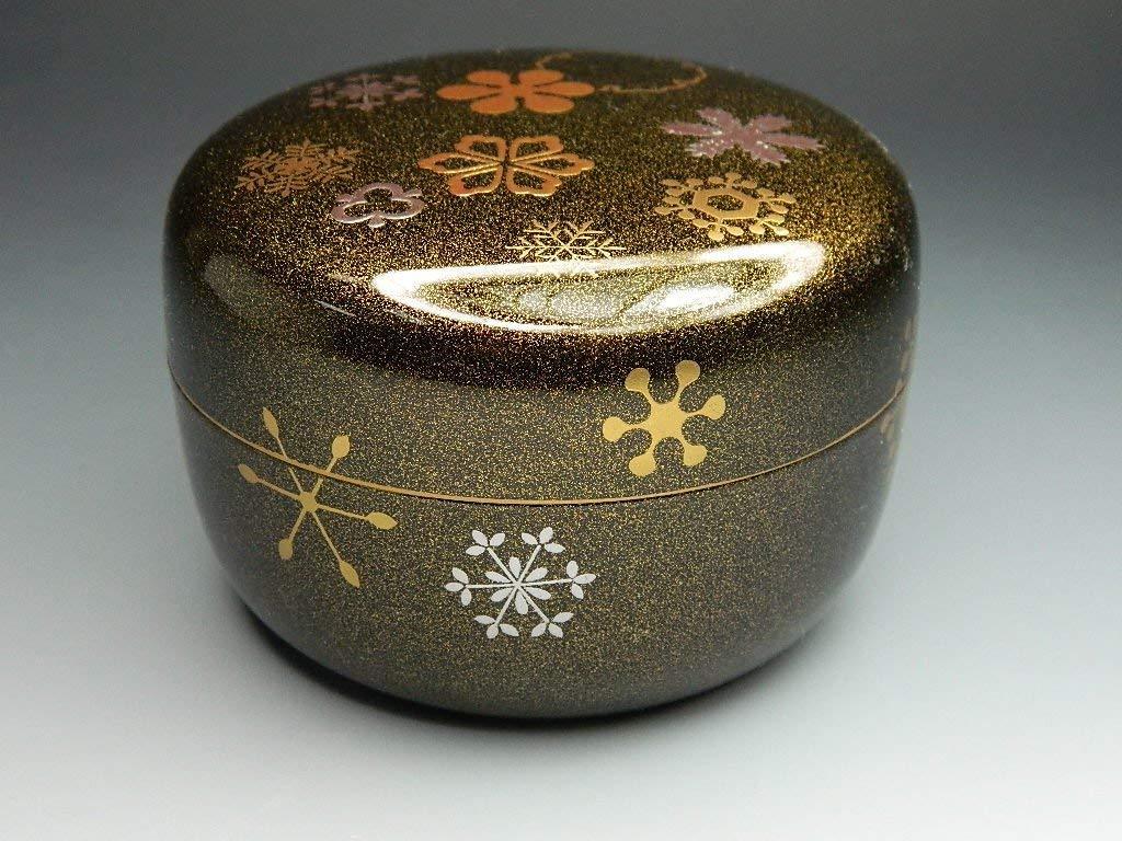 茶道具 期間限定特価 梨子地 雪華蒔絵平棗 新品未使用品 【公式通販】