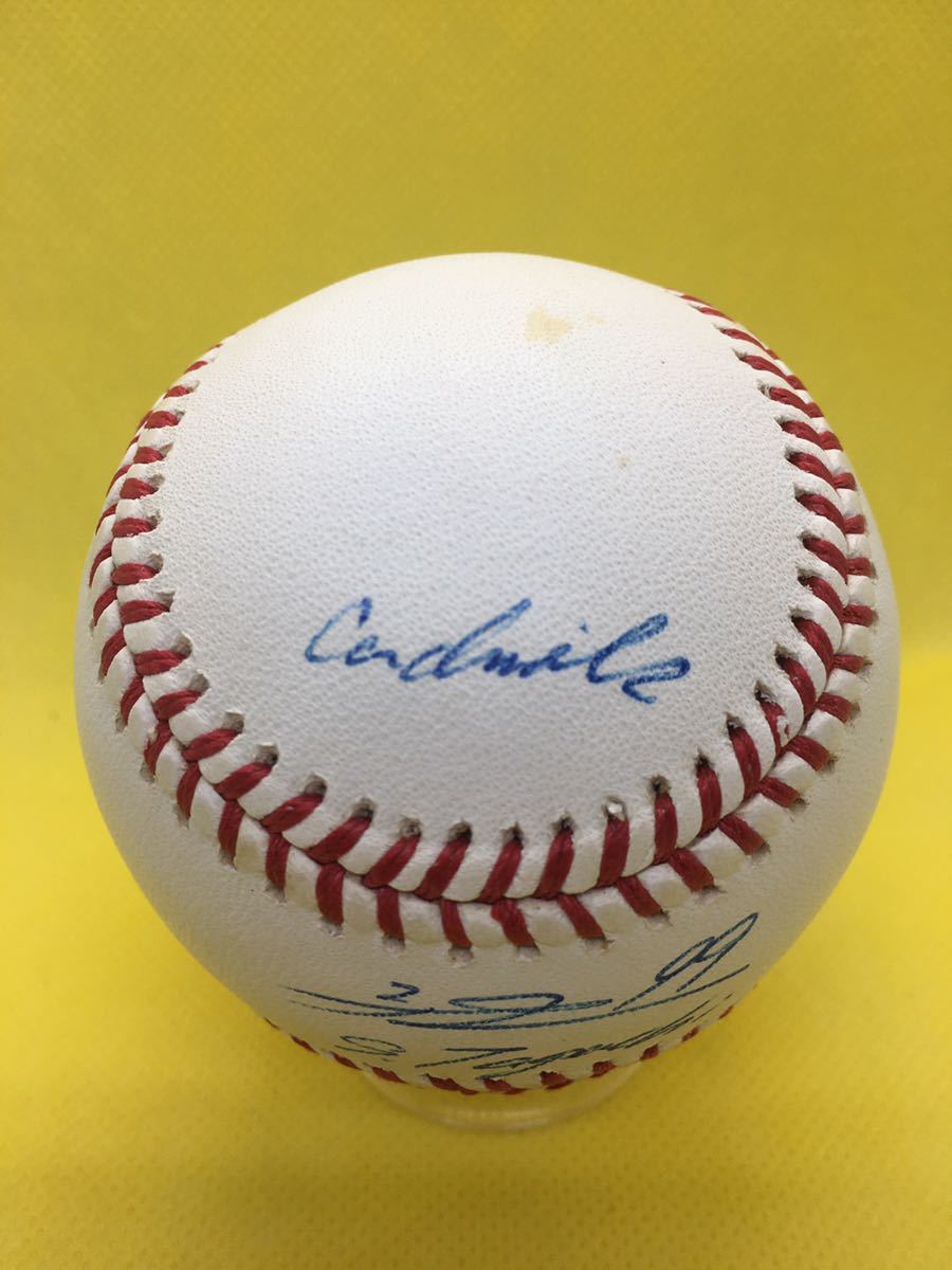 MLB】 田口壮 直筆サインボール MLB公式球 書き込み サインとローマ字