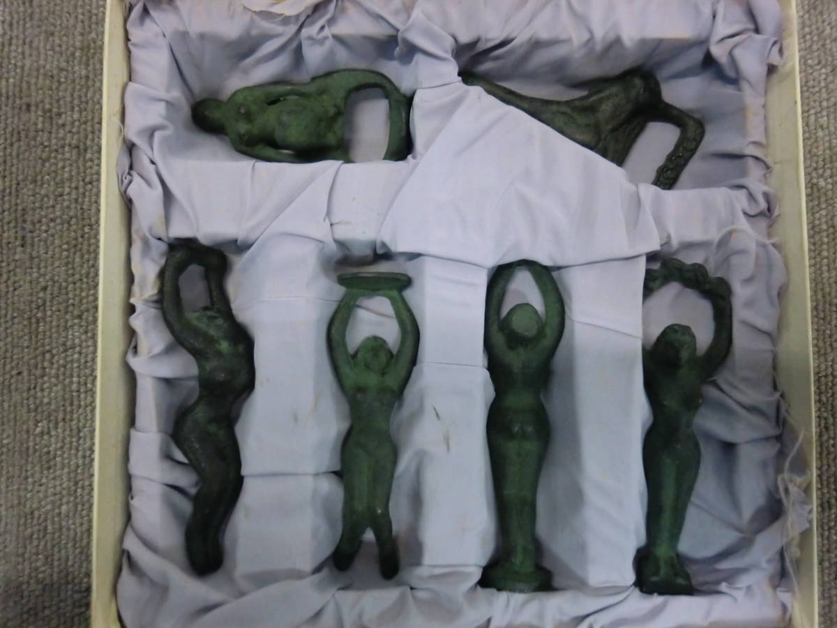 中古品 橋本次郎 作 王冠ぬき 6個セット 国際重工業謹製 栓抜き 裸婦 芸術作品 日展会員 日本美術家連盟会員 東京学芸大名誉教授 の落札情報詳細 ヤフオク落札価格情報 オークフリー スマートフォン版