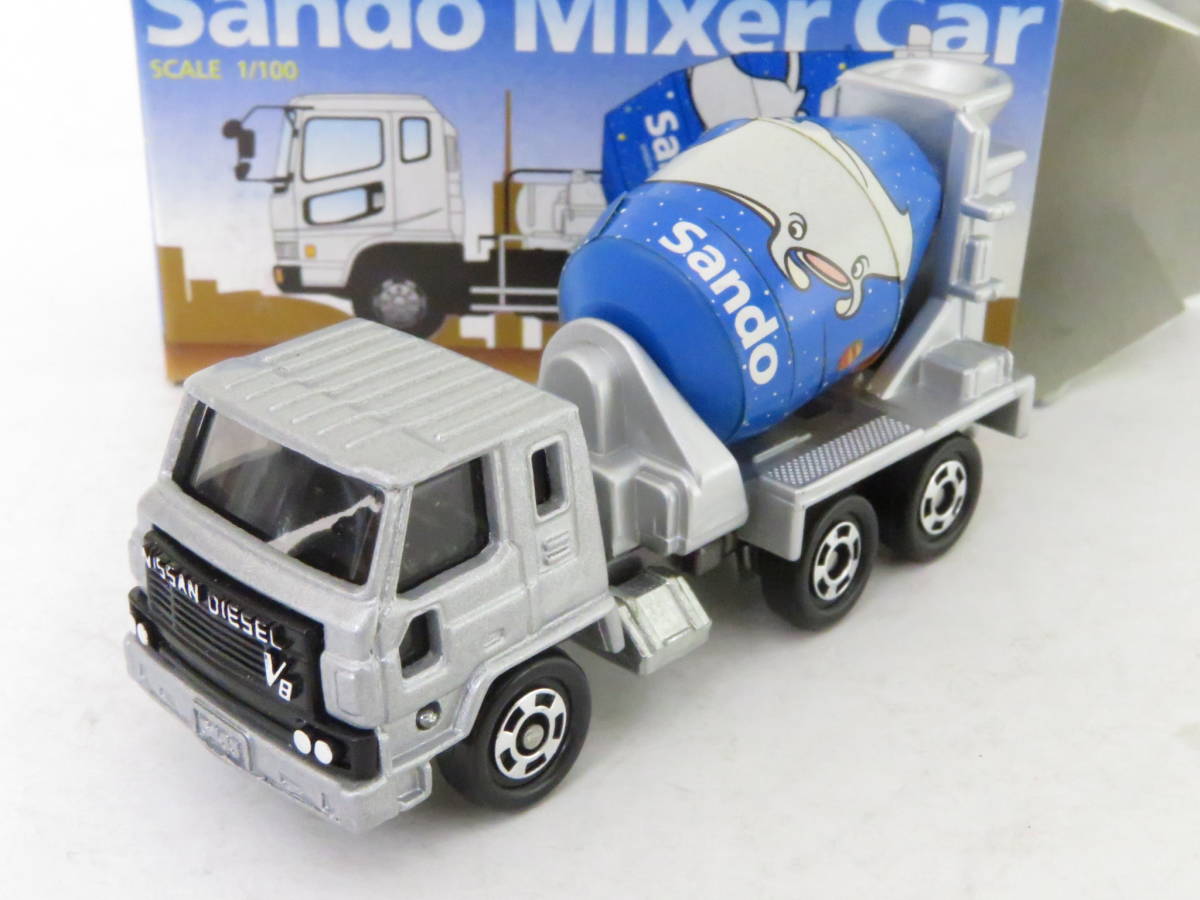 サンド トミカ ミキサー車 NISSAN DIESEL Sando Mixer Car 箱付 中国製