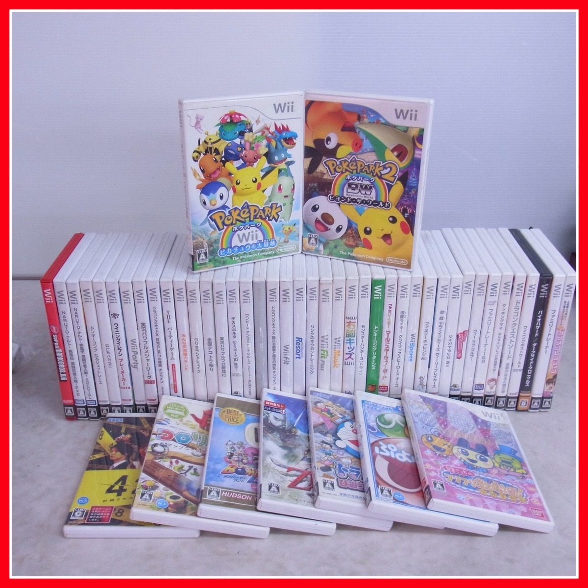 Wii ボンバーマンランド ドラえもん モンハン ゼルダの伝説 ファミリートレーナー 等 ソフト まとめて50本 大量セット の落札情報詳細 ヤフオク落札価格情報 オークフリー スマートフォン版