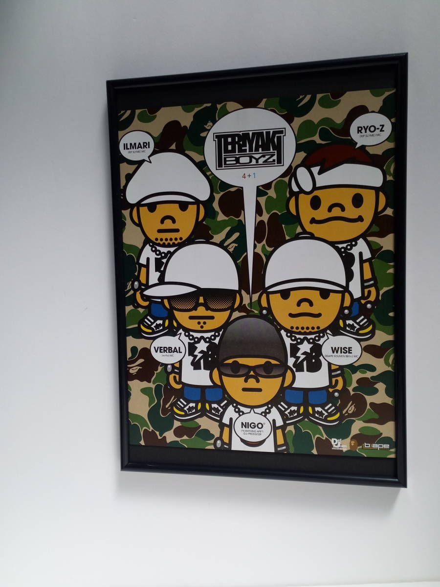☆額装品☆ TERIYAKI BOYZ テリヤキボーイズ広告/NIGO/ポスター風