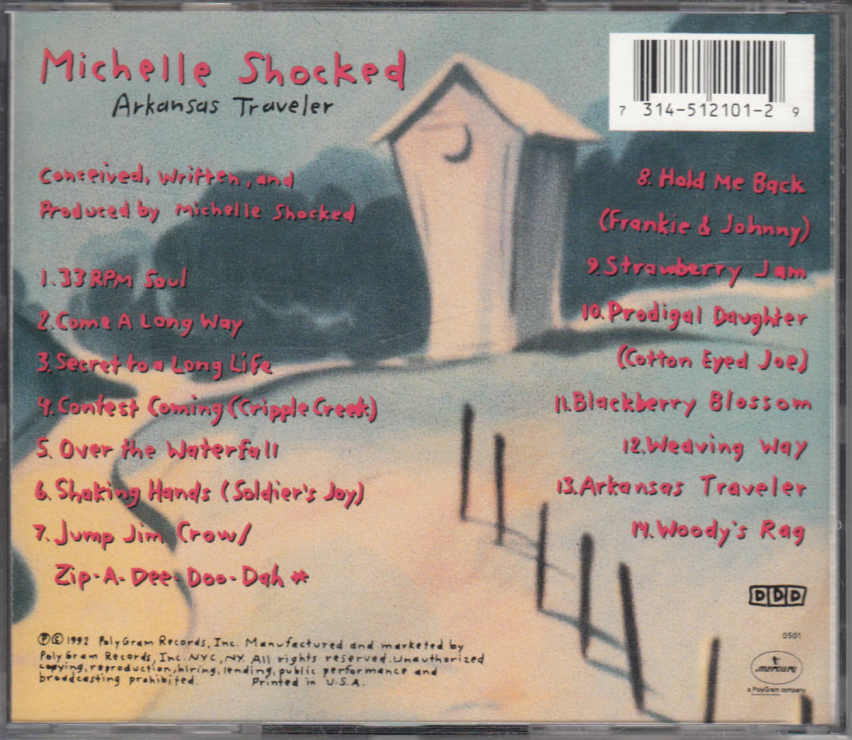 カントリーcd Michelle Shockedミッシェル ショックト Arkansas Traveler の落札情報詳細 ヤフオク落札価格情報 オークフリー スマートフォン版