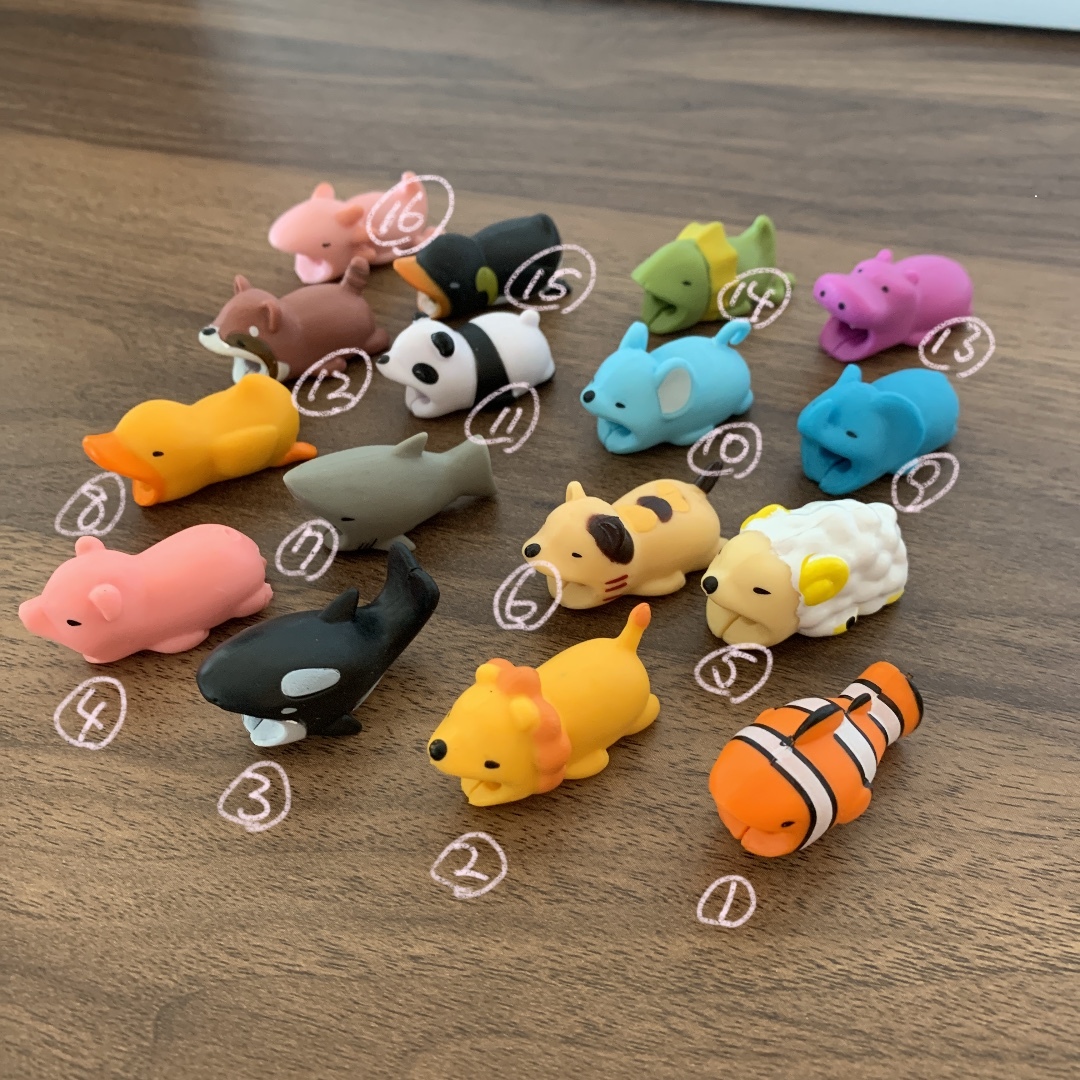 新品 やる気のないアニマル ケーブルプロテクター 3個セット スマホ ケーブル保護 の落札情報詳細 ヤフオク落札価格情報 オークフリー スマートフォン版