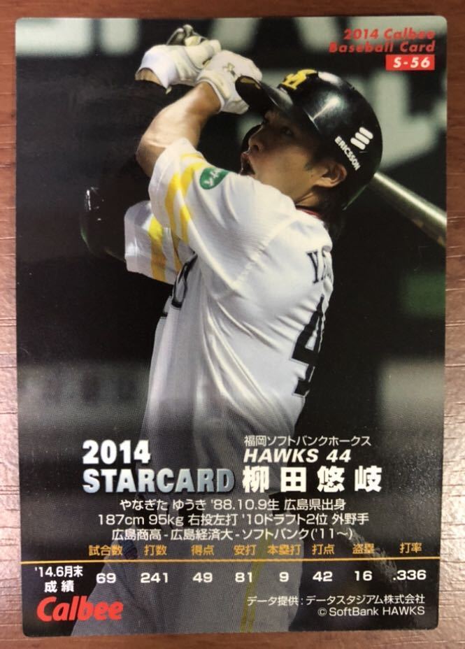 レア 14年 金箔サイン入りスターカード プロ野球チップス 柳田悠岐 福岡ソフトバンクホークス カルビー 背番号44時代 の落札情報詳細 ヤフオク落札価格情報 オークフリー スマートフォン版