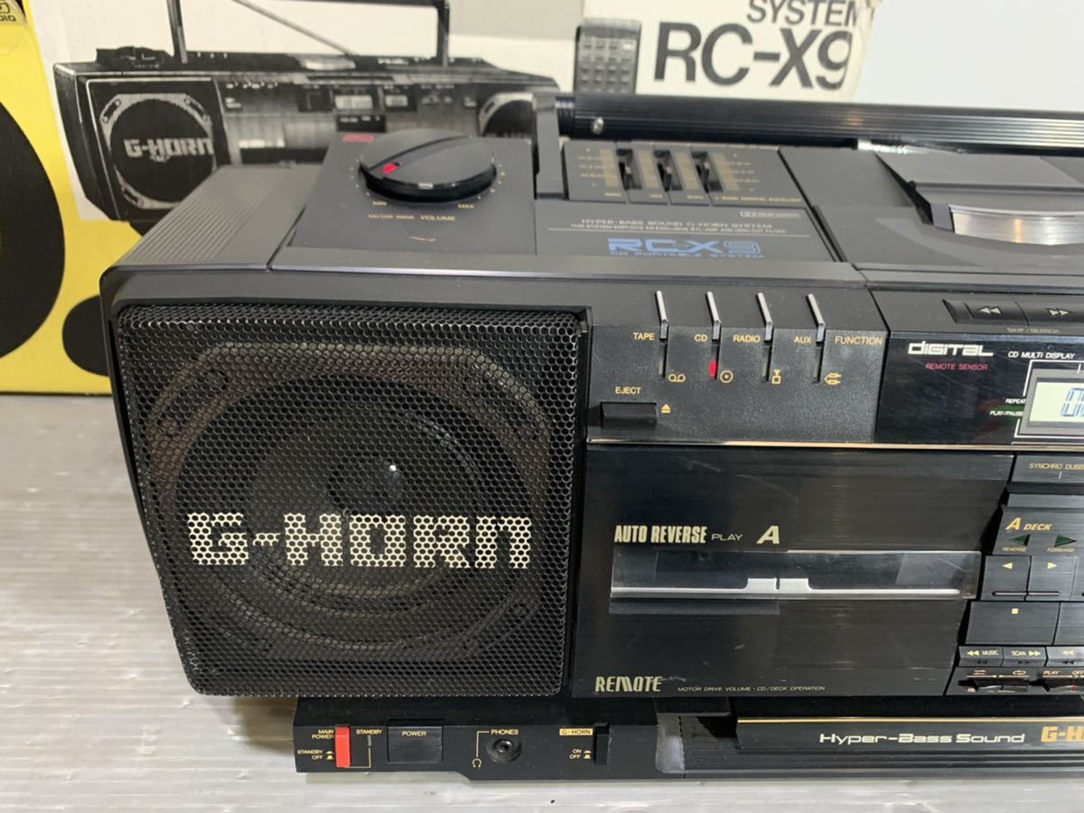 超美品　現状品　VICTOR RC-X9ラジカセ　音出し確認済み　ビクター S364）Victor ビクター RC-X9 CDラジカセ 通電確認 レトロラジカセ