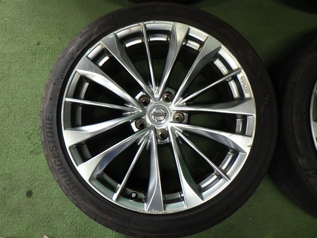 CKV36スカイライン等 日産 純正 19インチ 8.5J 9J PCD114.3 5穴 アルミ