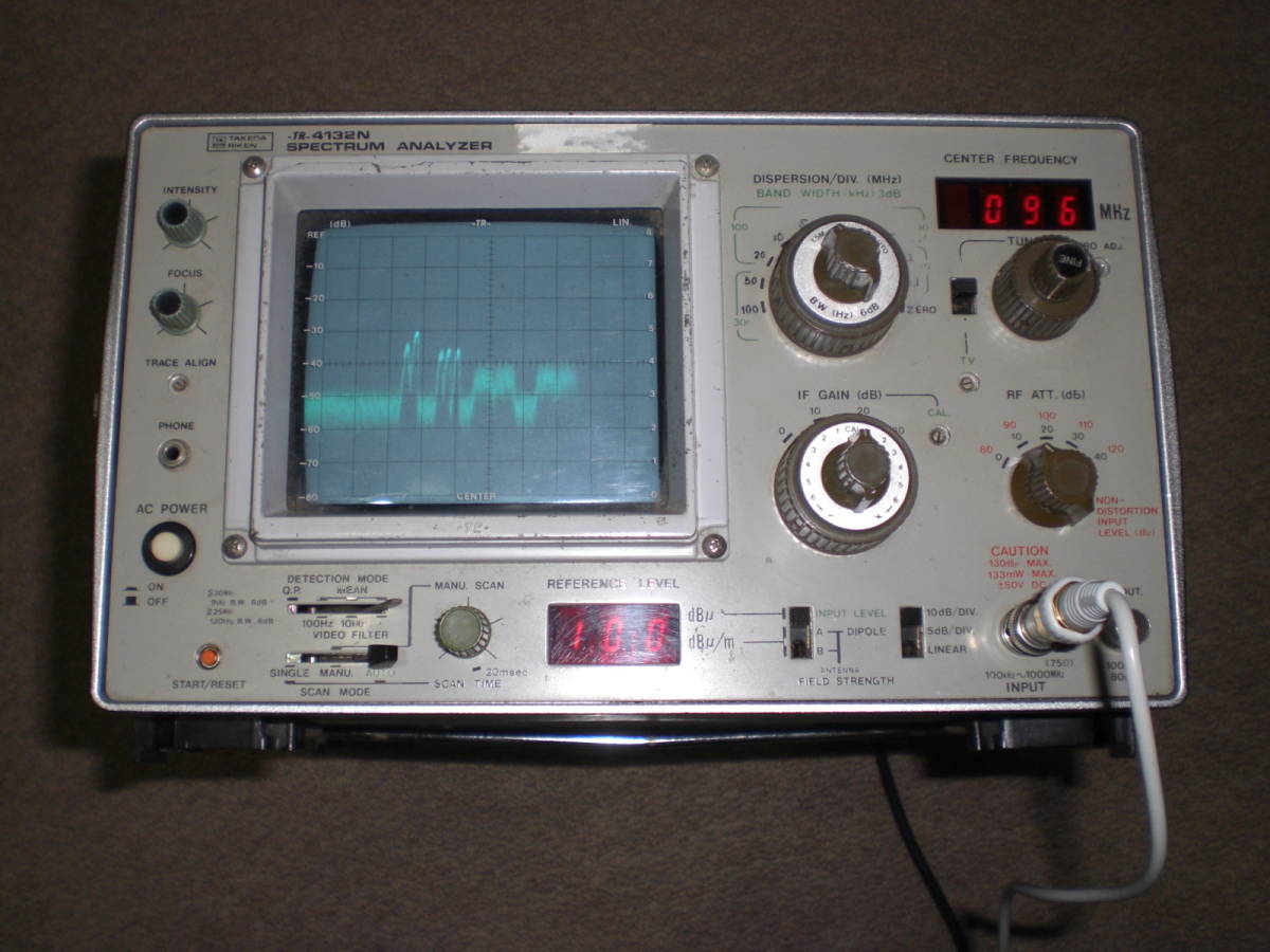 TR1651 タケダ理研TR4110スペアナ用接写装置 タケダ理研 スペクトラムアナライザー TR-4132N TAKEDA RIKEN SPECTRUM