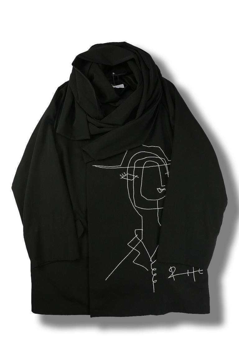 Yohji Yamamoto 16aw 宮沢りえストールジャケット