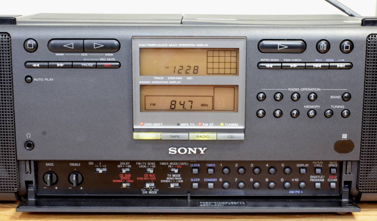 ♪SONY CD RADIO CASSETTE-CORDER CFD-K10ジャンク♪の落札情報詳細