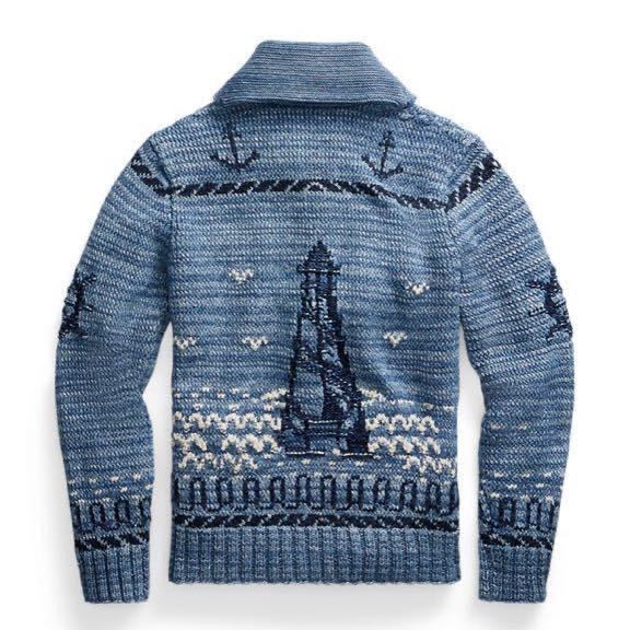 新品】RRL DOUBLE RL RalphLauren インディゴ 藍染 ハンドニット 新品