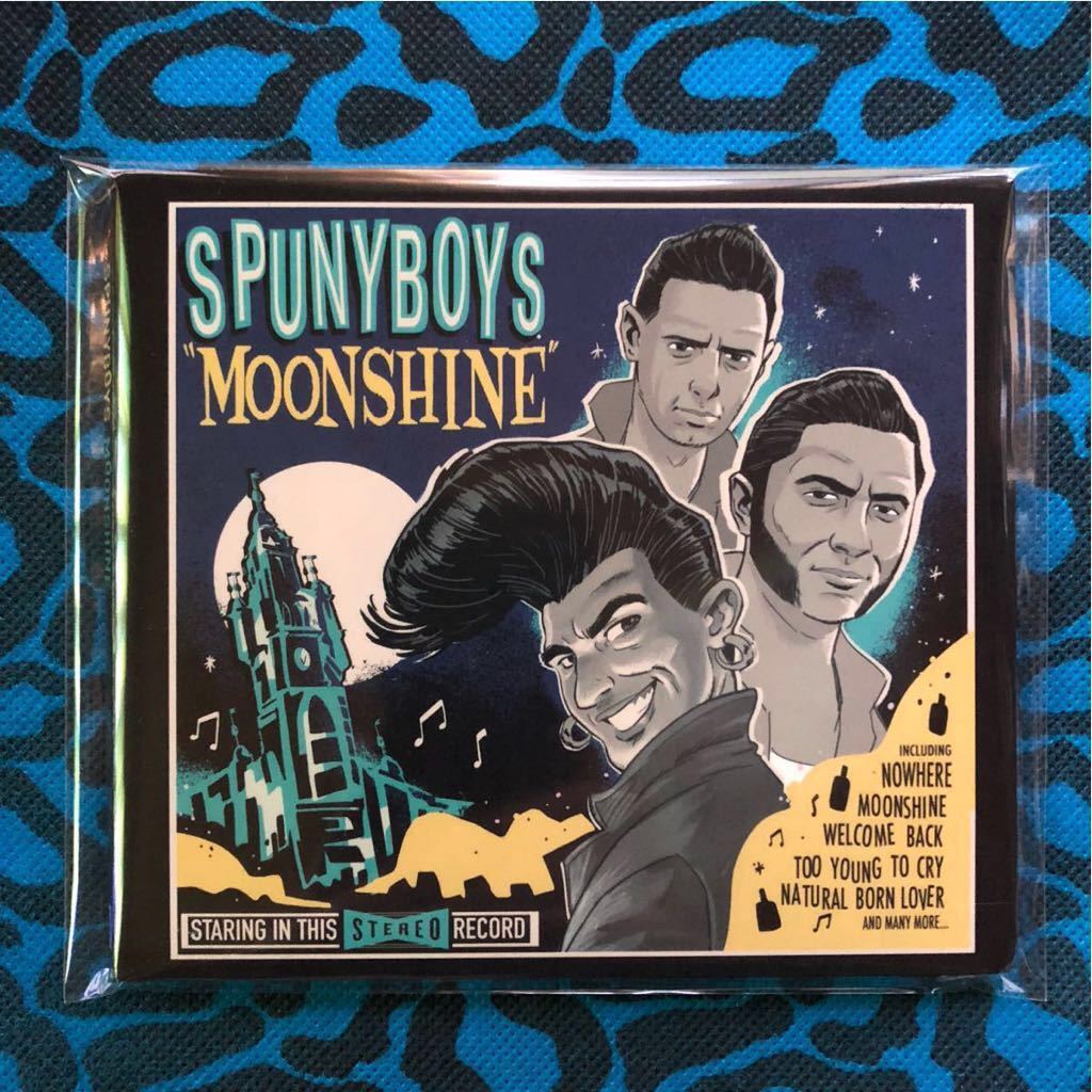 新品】THE SPUNYBOYS NEWアルバムMOONSHINE CD新品ネオロカビリー