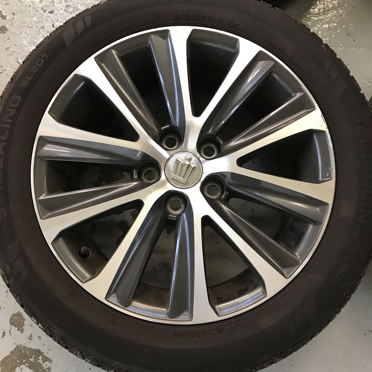 210系クラウンアスリート後期型S-T 17インチ アルミホイール 1本 TOYOTA 210系後期 クラウンアスリート 純正 アルミホイール