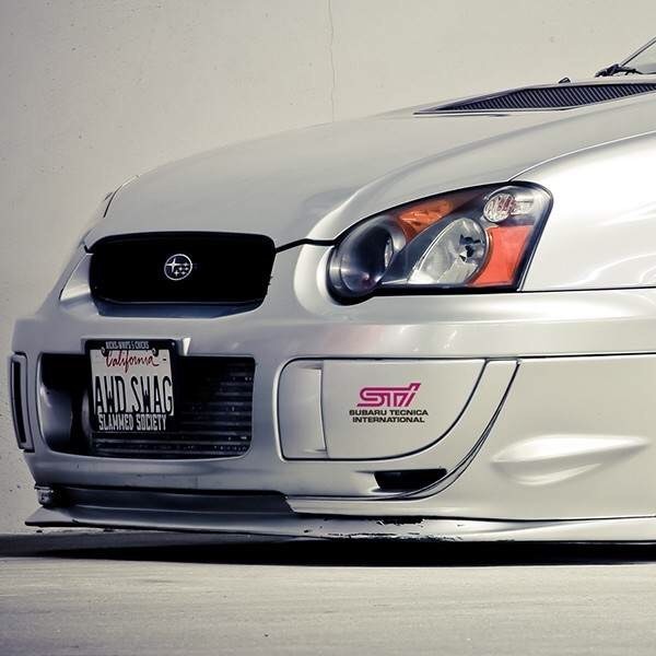 スバル　インプレッサＧＤＢ後期フォグランプカバー左右　青　② スバル インプレッサＧＤＢ後期フォグランプカバー左右 青 ②