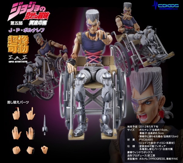 新品 新品未開封 超像可動 J P ポルナレフ ジョジョの奇妙な冒険 第五部 黄金の風 ジャン ピエール ポルナレフ 荒木飛呂彦指定カラー の落札情報詳細 ヤフオク落札価格情報 オークフリー スマートフォン版
