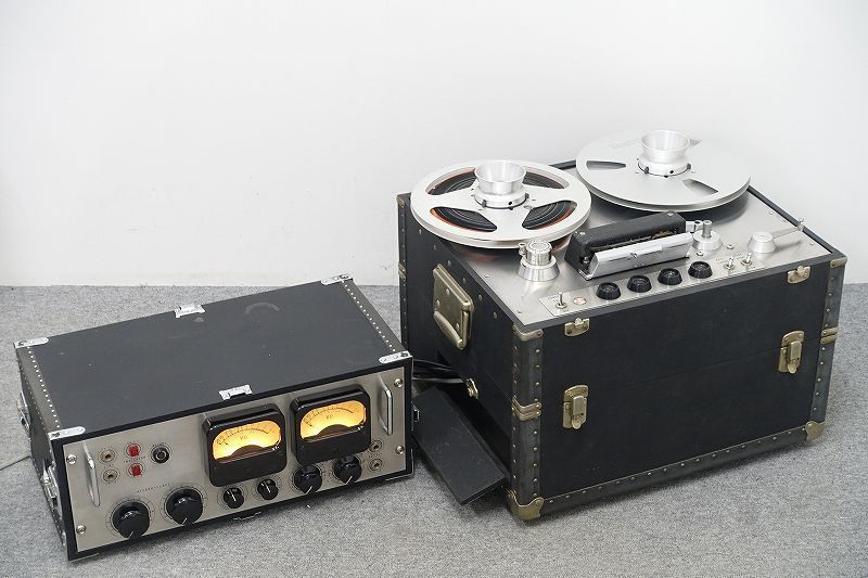 □□オープンリールデッキ ケース リール付(検 AMPEX TRK 339