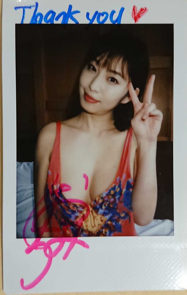 塩地美澄 DVD特典 サイン入り現場チェキ