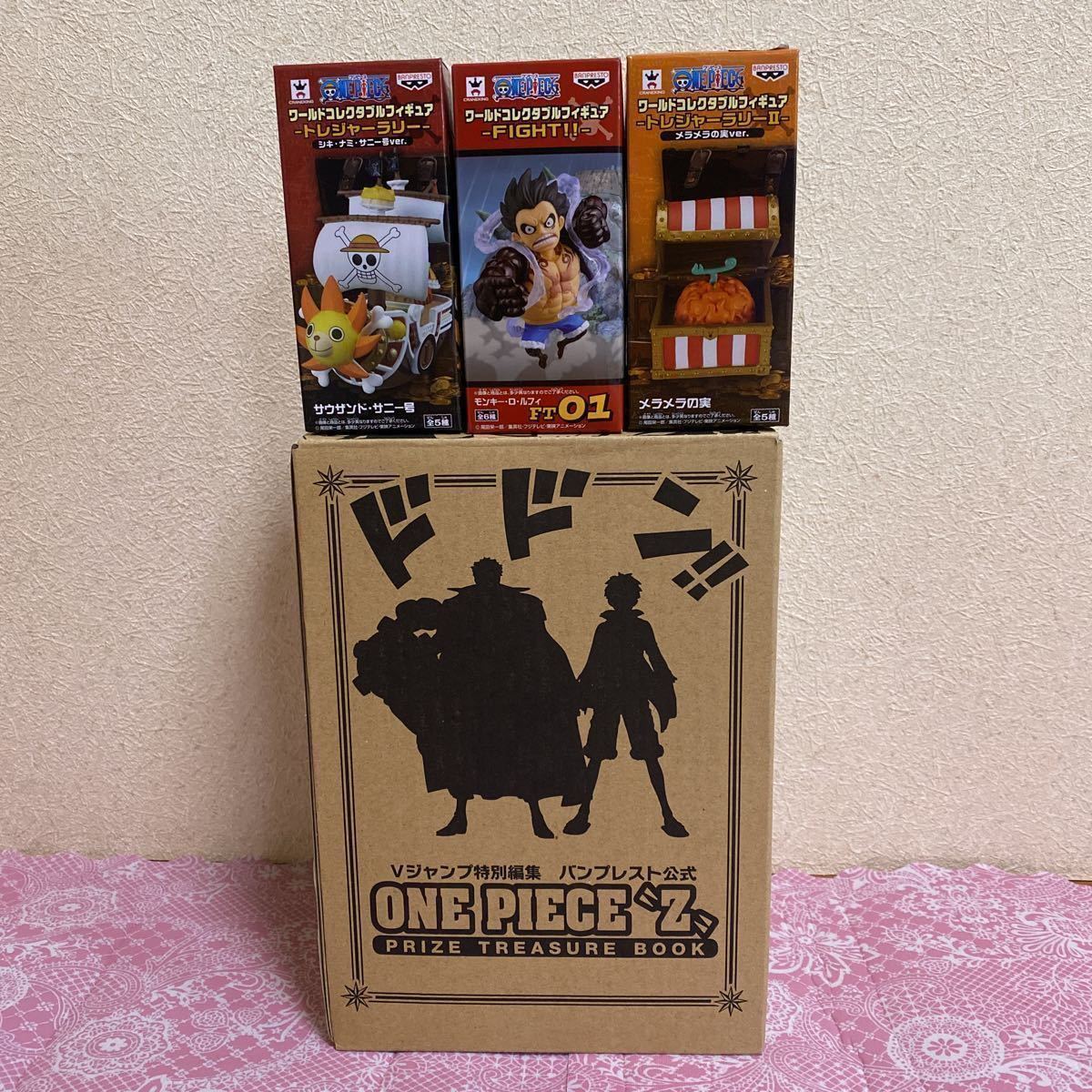 新品 新品 ワンピース コレクタブル フィギュア Fight ギア4 バウンドマン ルフィ サニー号 メラメラの実 トレジャー ブック Vジャンプ特別編集 の落札情報詳細 ヤフオク落札価格情報 オークフリー