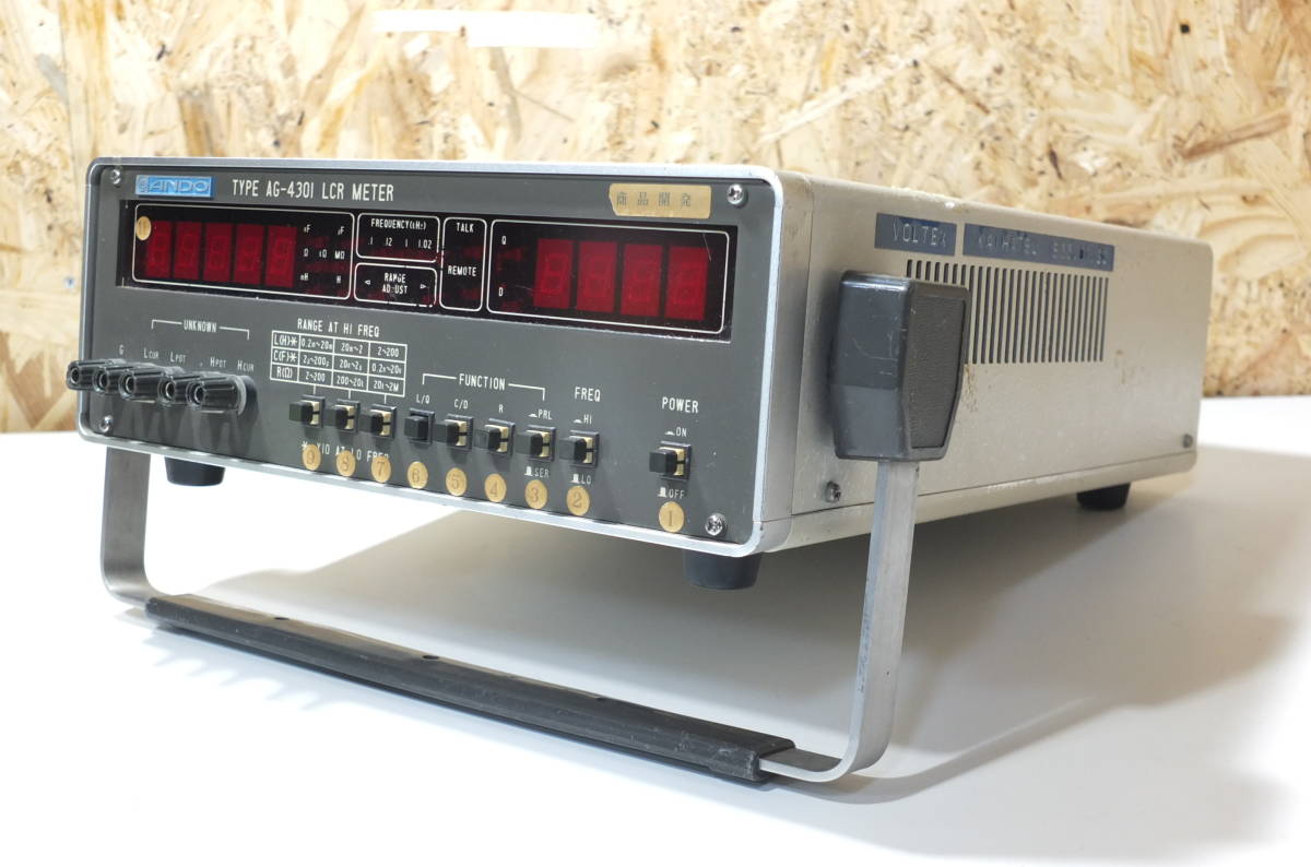 【t94】 ANDO 安藤電気 AG4301 LCR METER デジタルLCRメーター 通電のみ 格安スタートの落札情報詳細