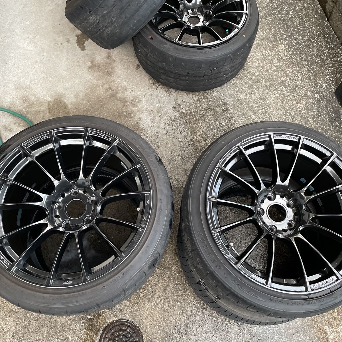 ウェッズスポーツ SA72R 9.5J+12 225 35 18 2本 引っ張り S15