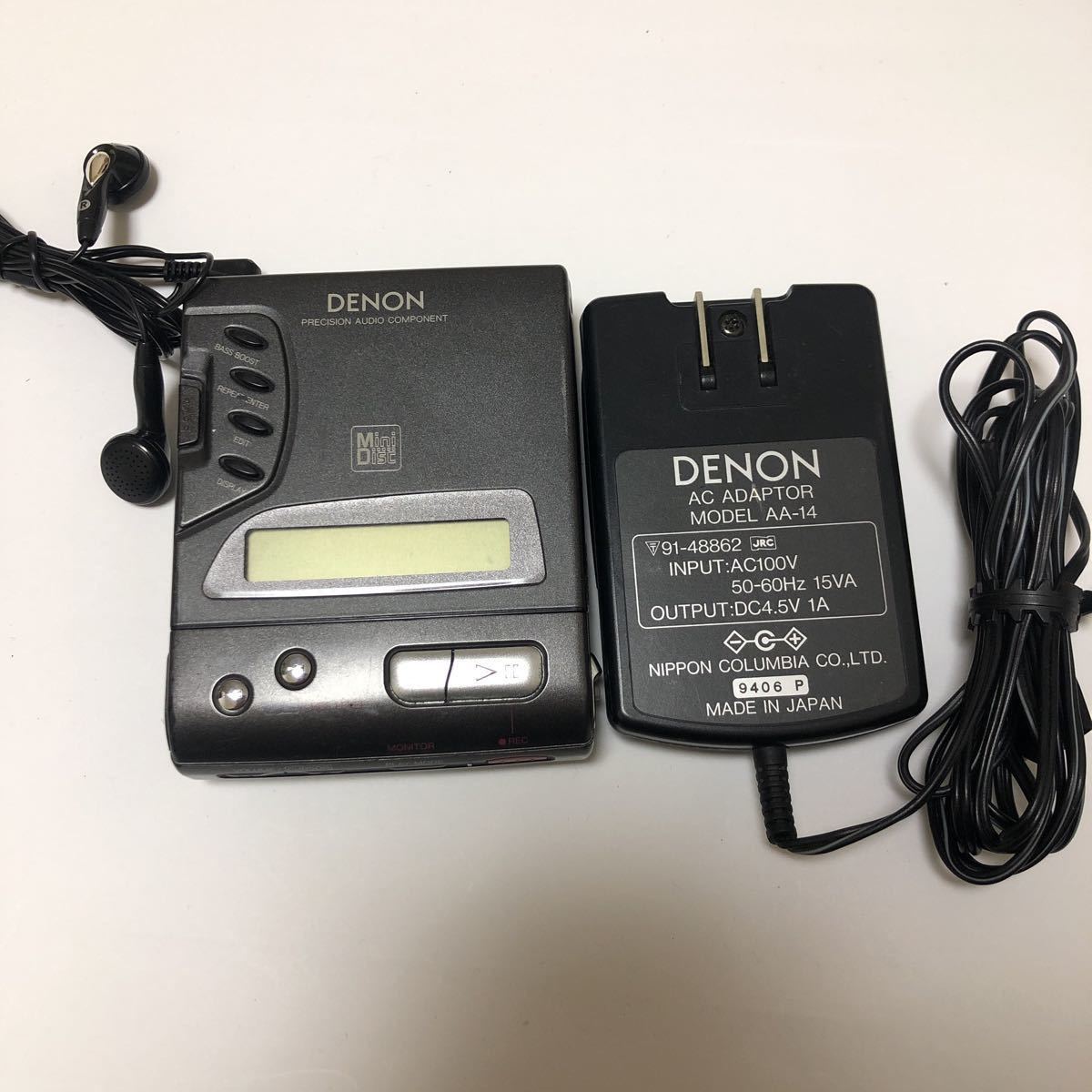 ジャンク】DENON DMP-R10 ポータブルMDプレーヤーの落札情報詳細  