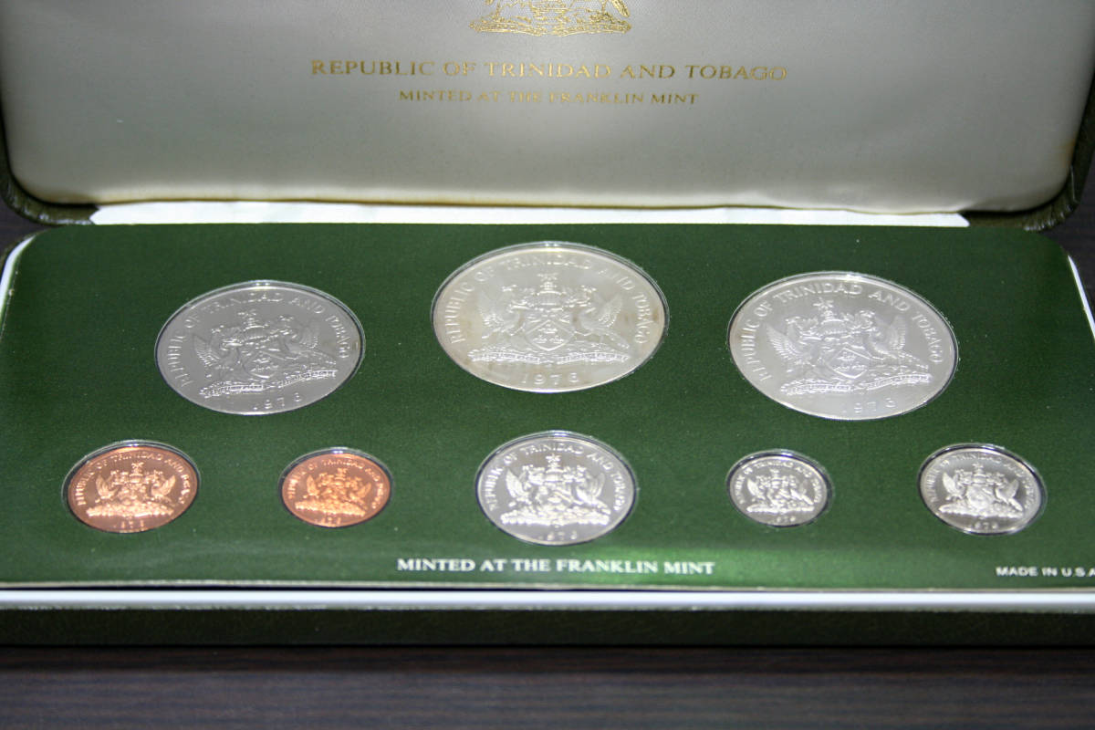 ☆ 1976年 トリニダード・トバコ共和国貨幣 プルーフ・セット 8種