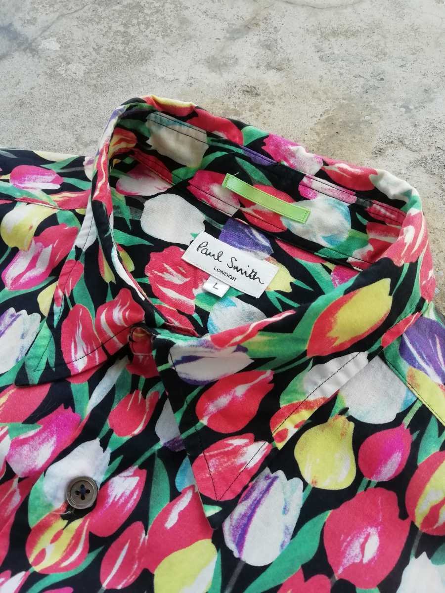 イタリア製 Paul Smith チューリップ 弾か シャツ / ポールスミス