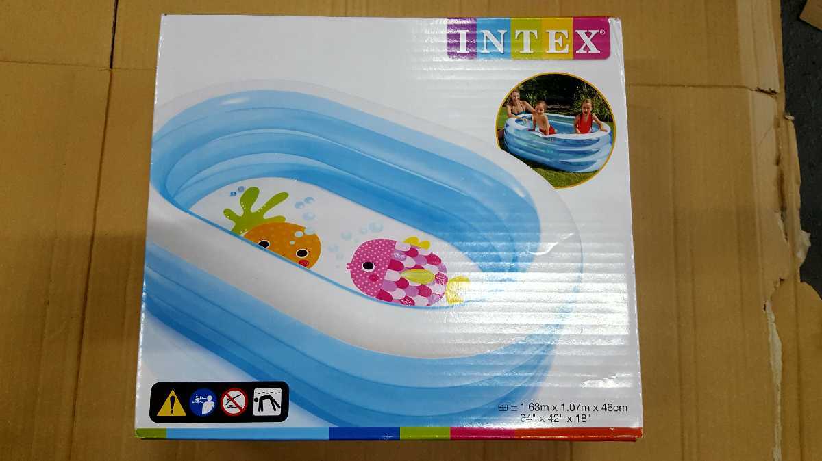 229 INTEX(インテックス) オーバルプール 163×107×46cm 57482 子供遊び 